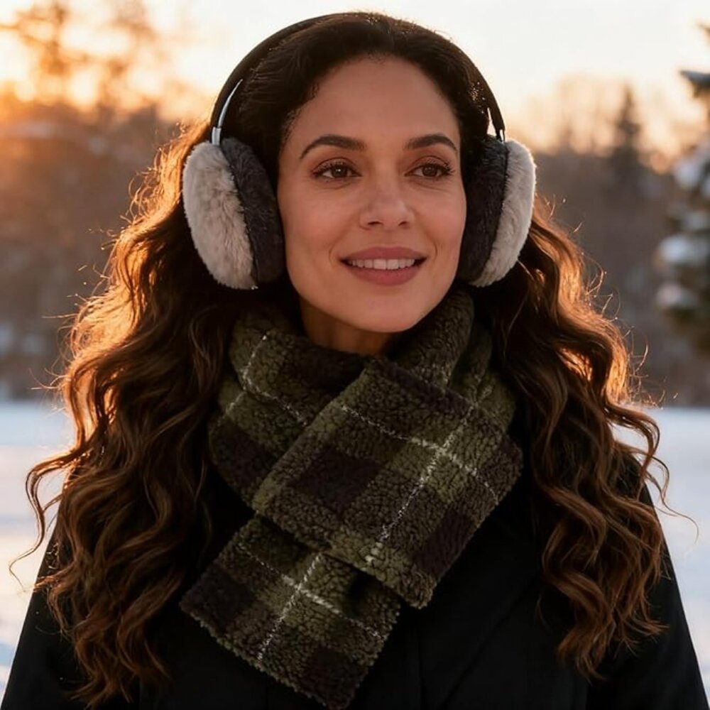 Winter Fleece Lady Neck Warmer Scarf